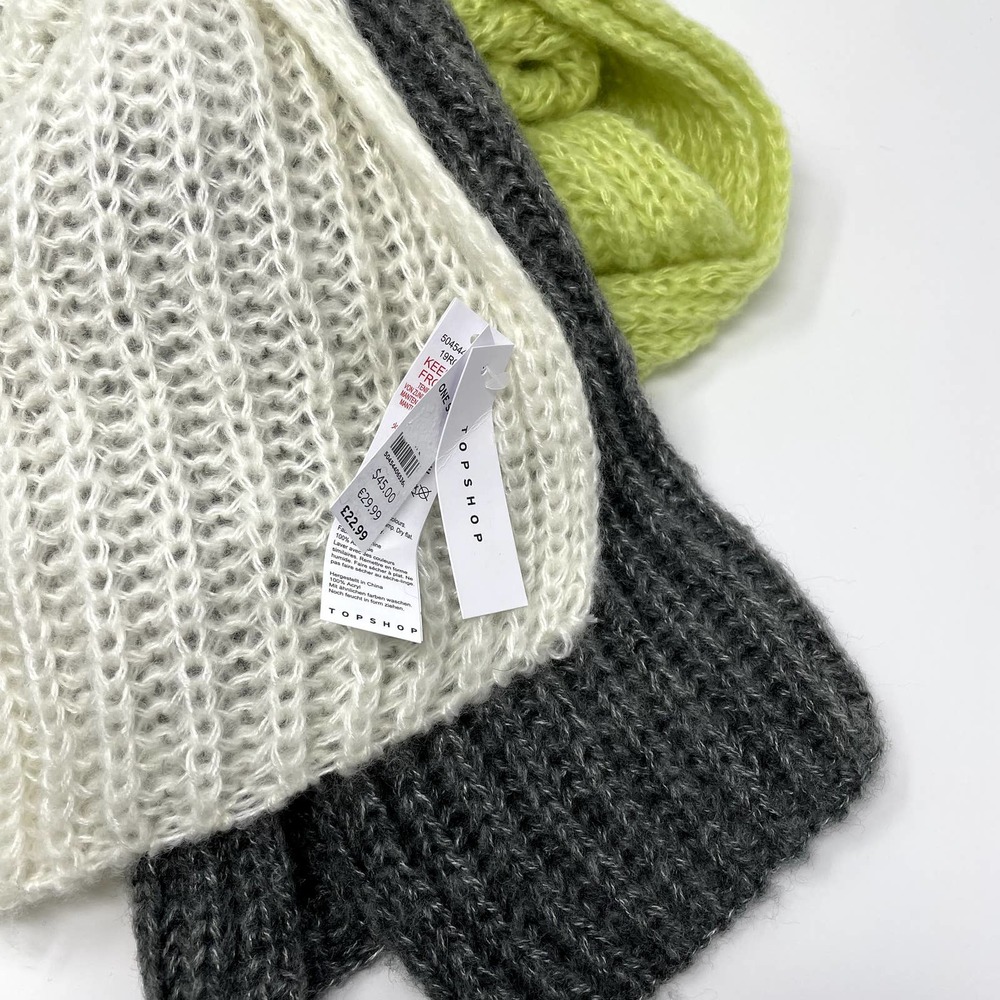 TOPSHOP Knit Color Block Scarf‎ - Picture 4 of 6